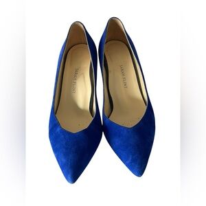 Sarah Flint blue suede pumps Size:38/US:8